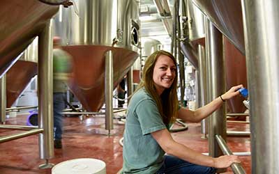 Grad student working with local brewery to better process of making beer